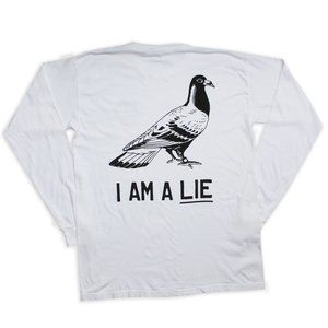 Birds aren't real long sleeve white shirt
